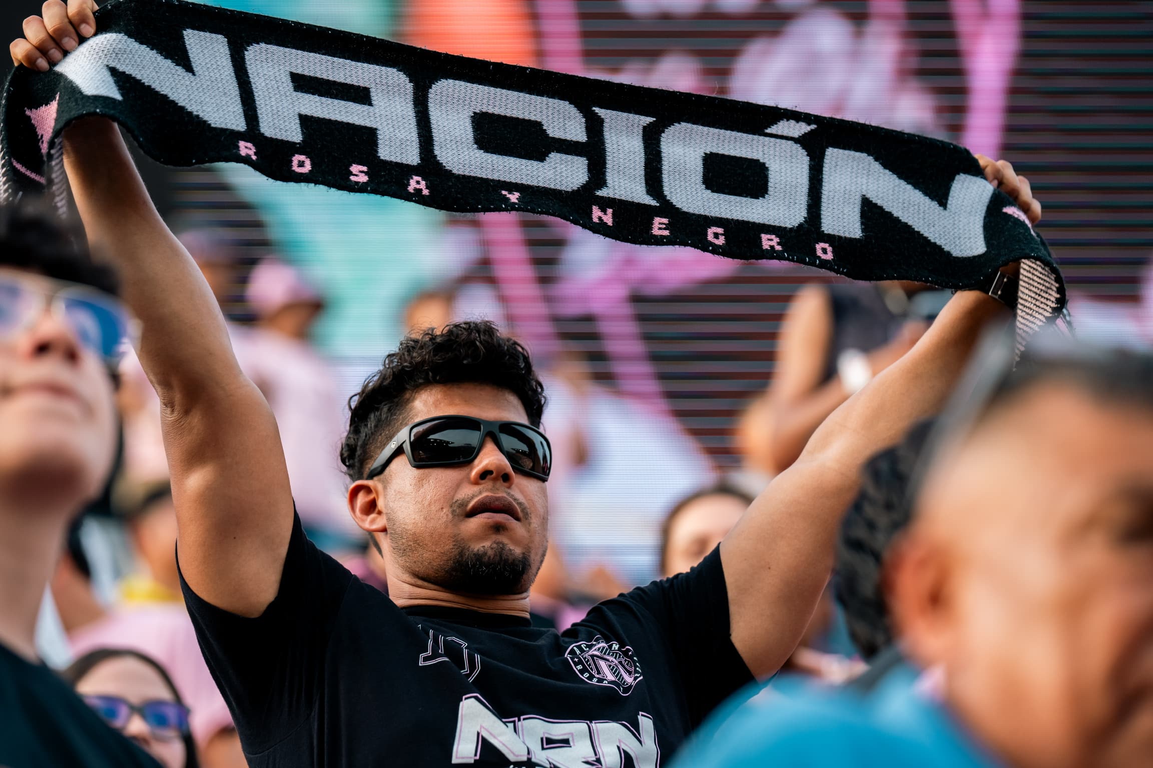 Fans at the stadium